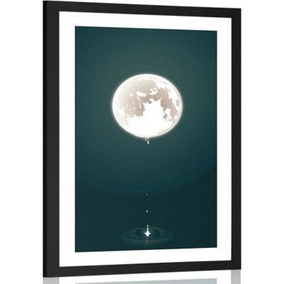 Plakát s paspartou okouzlující měsíc - 40x60 no frame