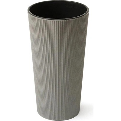 LAMELA Květináč LILIA ECO JUMPER proužek 30 x 57cm šedý