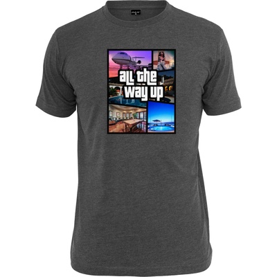 Mister Tee Тениска All The Way Up Mashup Tee charcoal XXLUB-MT472-00091 - Тъмносив, размер L