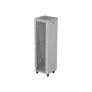 Lanberg Rack Cabinet 19 Free-Standing 42U/600X600 (FlAT Pack) With Glass Door (FF01-6642-12SL)