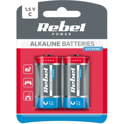 REBEL C R14 EXTREME Alkaline Power 2 ks BAT0093B 04270508