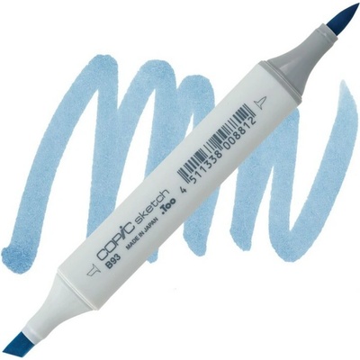 Lihová fixa COPIC Sketch oboustranná Brush & Chisel, Light crockery blue (B93)