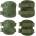 DRAGOWA Tactical Тактически накрайници за колене и лакти Dragowa Tactical, зелени (DRG045.olive)