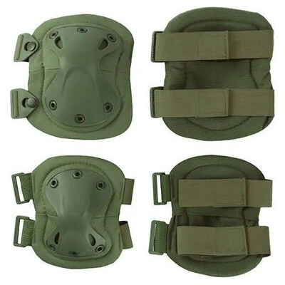 DRAGOWA Tactical Тактически накрайници за колене и лакти Dragowa Tactical, зелени (DRG045.olive)