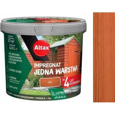 ALTAX IMPREGNACE NA ZAHRADNÍ DŘEVO 4,5L TEAK JEDNA VRSTVA