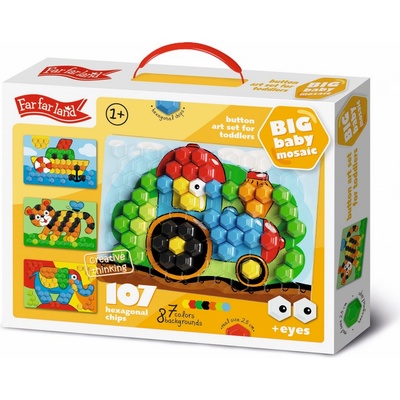 Far Far Land Veľká mozaika pre deti Traktor 107 ks