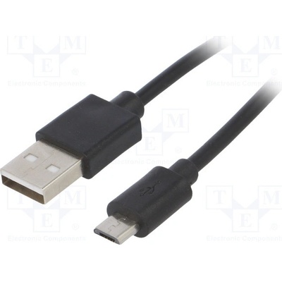 Akyga AK-USB-01 USB 2.0, USB A vidlice, USB B micro vidlice, niklovaný