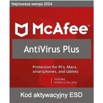 McAfee AntiVirus Plus 1 lic. 12 mes.