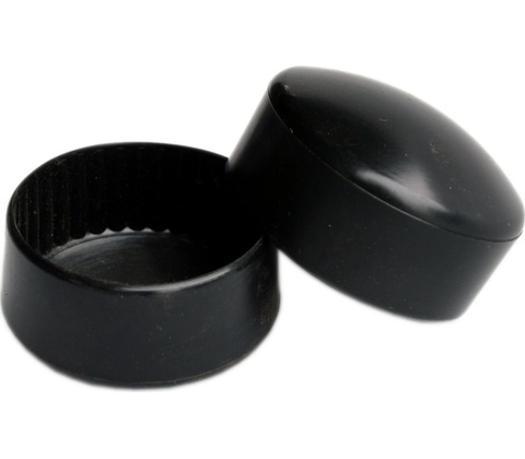 Čepička PVC 76 mm - černá