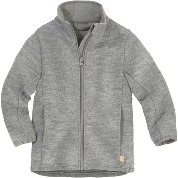 disana Детско вълнено яке disana Kids' Zip-Up Jacket Merino jacket - Grau - размер 98/104 (EU) (703-5402-0113)