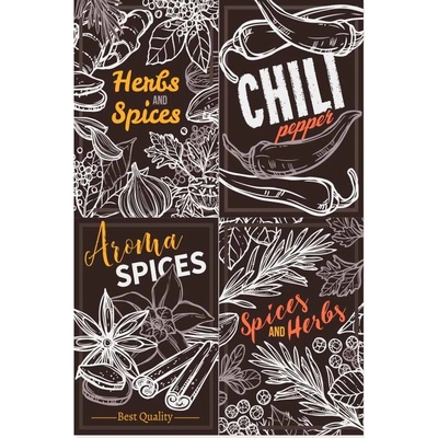 Ceduľa Herbs & Spices Chili