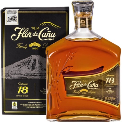 Flor de Caňa Centenario 18y 40% 1 l (karton)