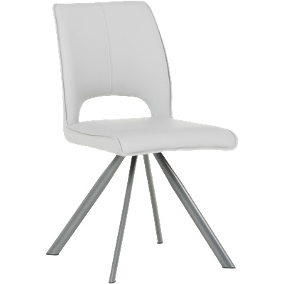 Carmen Трапезен стол craven 2 силиконова кожа - сив 67