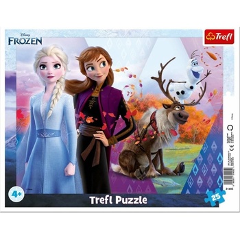 Trefl Пъзел в рамка Trefl от 25 части - Замръзналото кралство 2 (31405)