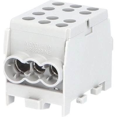 ELEMAN Svorkovnice rozbočovací HLAK 35-1/4 M2 GR, 100A, 1pól., IP20, šedá, DIN 327