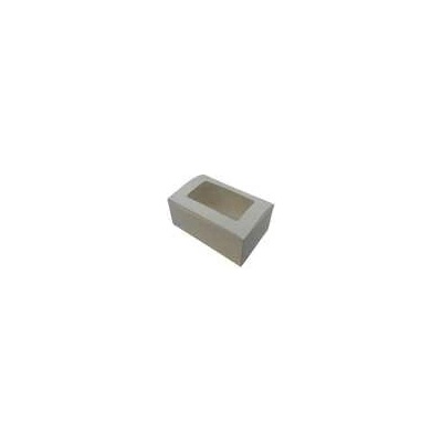 Krabička gastro IDEAL s křížovým dnom 16 x 10 x 6,5 cm s oknom