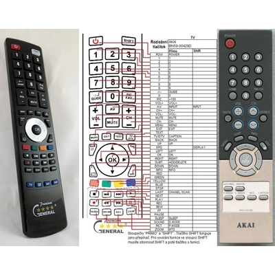 GENERAL AKAI BN59-00429D - съвместимо дистанционно управление на марката General (BN59-00429D)