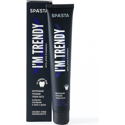 Ecodenta SpastaI´m Trendy prírodná uhoľná bezpečné bielenie a starostlivosť o ďasná 90 ml