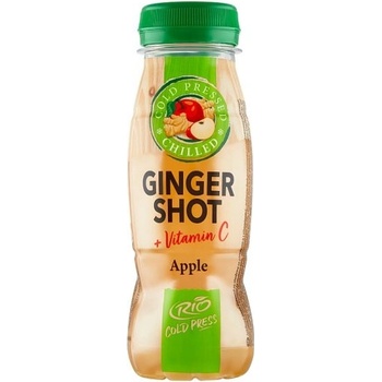 Rio Cold Press Ginger Shot jablková šťava lisovaná za studena so zázvorom 180 ml