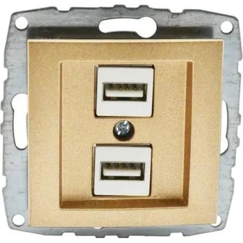 Image 1 of VITO Usb ЗАРЯДНО ДВОЙНО МЕХ. mono despina ТИТАН (mn-500-002205-178)