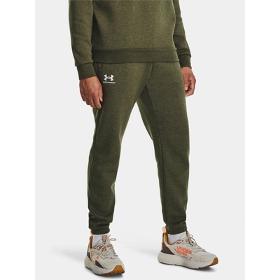 Under Armour UA Essential Fleece tepláky pánské zelená