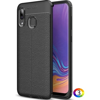 Image 1 of Samsung Galaxy A40 Удароустойчив Litchi Skin Калъф и Протектор