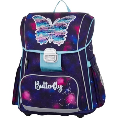 Oxybag aktovka premium butterfly fialová mix