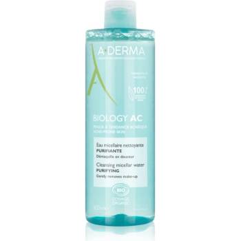 A-DERMA Biology AC почистваща мицеларна вода 400ml