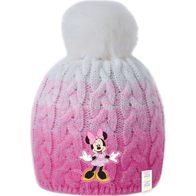dievčenská čiapka Minnie s brmbolcom