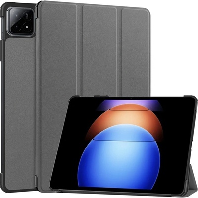 Vsetkonamobil 74182 LEATHER Zaklápací kryt pre Xiaomi Pad 6S Pro šedý