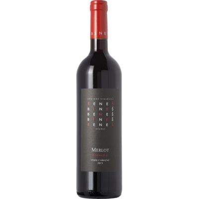 Beneš Merlot výběr z hroznů 2024 14% 0,75 l (čistá fľaša)