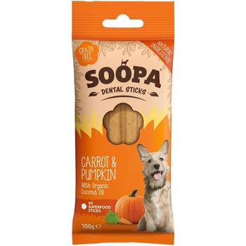 Soopa Pets dentálna tyčinky Soopa s mrkví a dýní 100 g