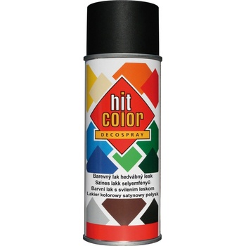 hitcolor Barva pololesklá 400 ml RAL 9005 černá