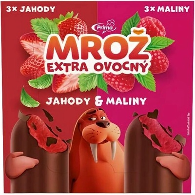 Mrož jahoda, malina multipack 6x50ml 300ml