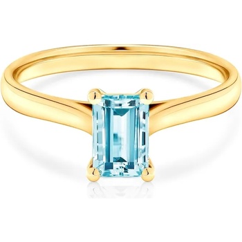 Image 1 of SAVICKI Годежен пръстен Savicki: злато, аквамарин