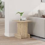 vidaXL Крайна масичка Сонома дъб 35, 5 x 35 x 40 см Инженерна дървесина (891210)