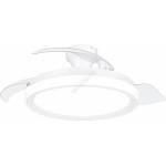 Philips - димируемо LED таванно осветително тяло с вентилатор BLISS LED/35W/230V бяло + дистанционно управление (P7323)