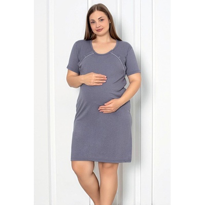 Materská nočná košeľa 27003 Dark Grey