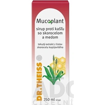 Mucoplant Sirup proti kašľu so skorocelom a medom sir (fľ.skl.hnedá) 1x 250 ml