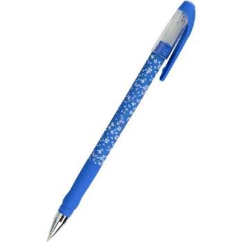 Химикалка Axent Blue Floral 0.5 mm Син (1601360-06-AB1049-36-A)
