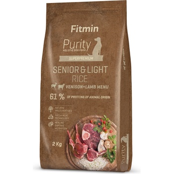 Dibaq Fitmin Purity Senior & Light Venison & Lamb храна за кучета 2 kg
