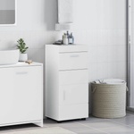 vidaXL Комплект шкафове за баня TULUM Лъскаво бяло 37 x 31, 5 x 82 см (880345)