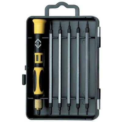 C.K Електроника и фина механика Комплект сменяеми ножове 7 части CK прав слот, кръстат слот Phillips, TORX (T4896) (T4896)