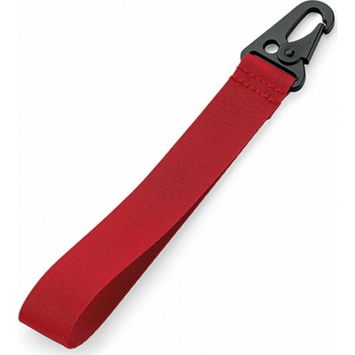 Šňůrka na krk BagBase s kovovou karabinou červená 2,5 x 20,5 cm BG100