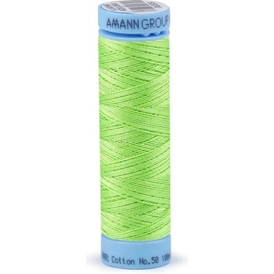 Bavlněné nitě 100 m Etiketní č.50 Triana Amann 1528 Lime Punch
