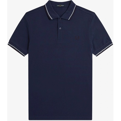 Fred Perry Блуза с яка Fred Perry Short Sleeve Twin Tipped Polo Shirt - Tennis Blue Y21