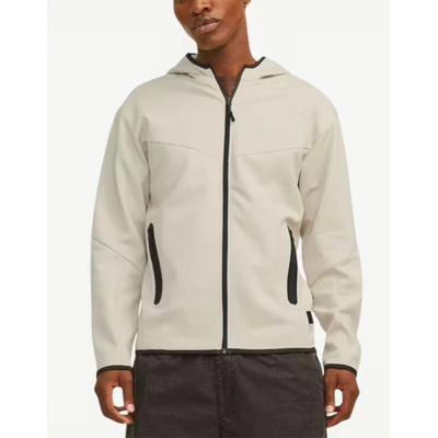 JACK & JONES Sweat Zip Hoodie Beige