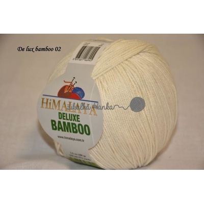 Himalaya Příze De lux bamboo 02 smetanová