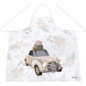 Butter Kings Памучна престилка с коледен мотив Festive Car - Butter Kings (CHDC10_apron)