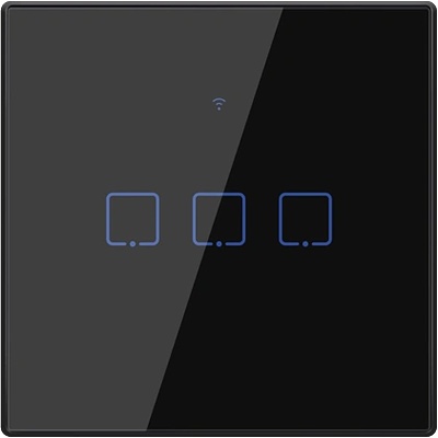 ELMARK Wi-fi smart touch eu КЛЮЧ ТРОЕН ЧЕРЕН (195009/bl)